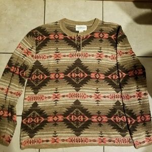 Denim supply Ralph Lauren Aztec knit size XXL